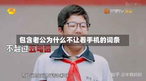包含老公为什么不让看手机的词条