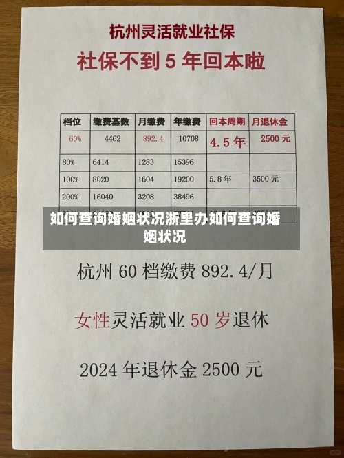 如何查询婚姻状况浙里办如何查询婚姻状况