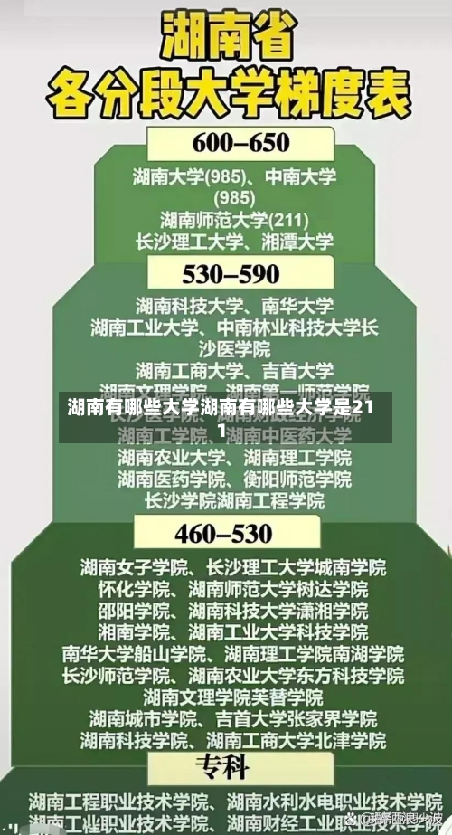 湖南有哪些大学湖南有哪些大学是211