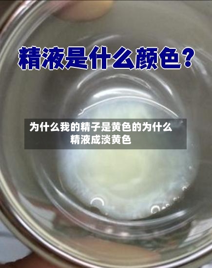 为什么我的精子是黄色的为什么精液成淡黄色