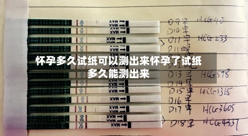 怀孕多久试纸可以测出来怀孕了试纸多久能测出来